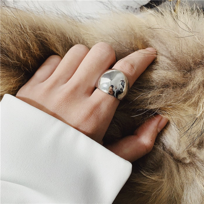 Minimalist Bubble Band Rings - Gold or Silver