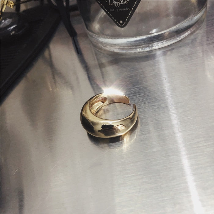 Minimalist Bubble Band Rings - Gold or Silver