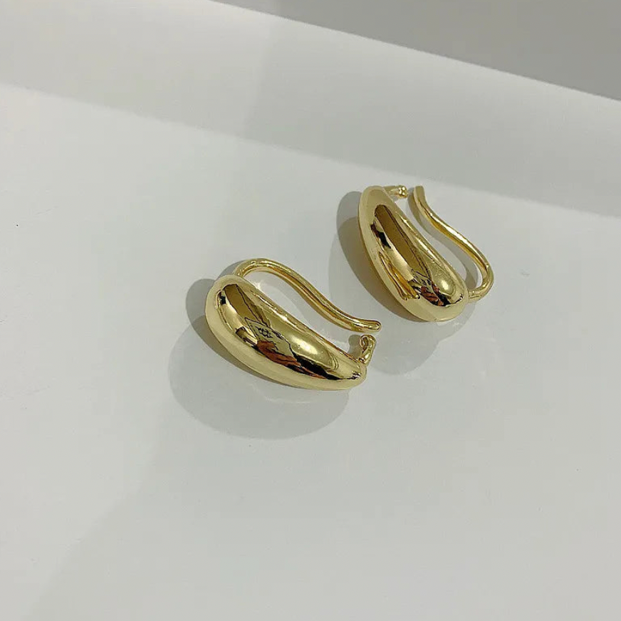 Minimalist Bubble Metal Clip Earrings
