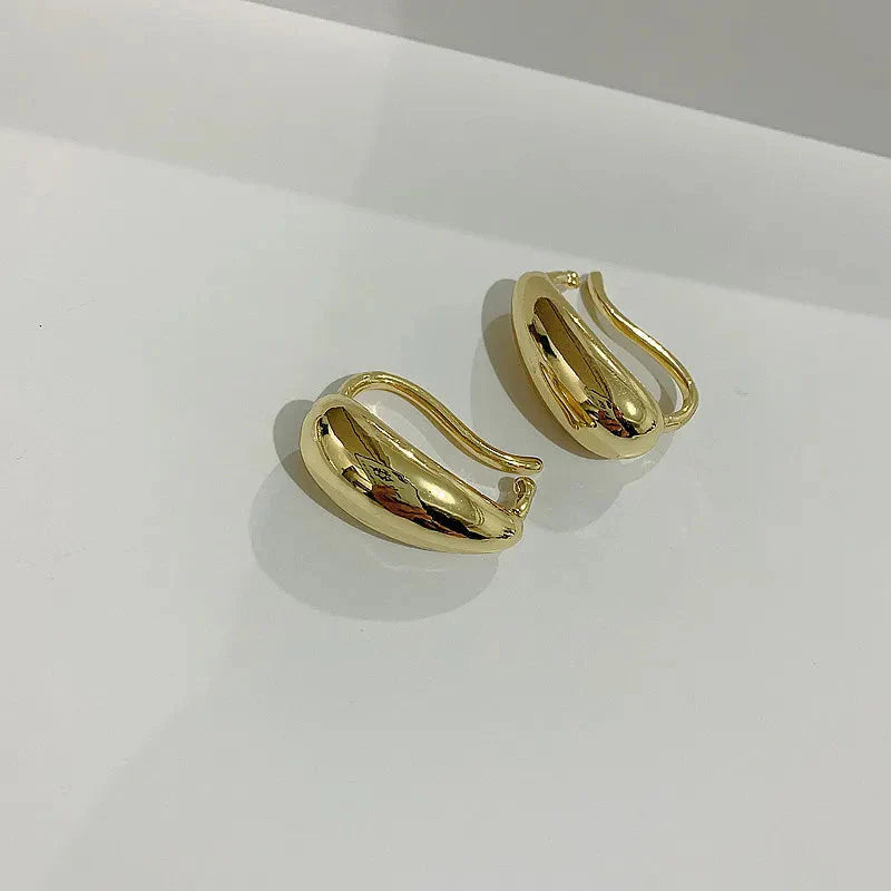 Minimalist Bubble Metal Clip Earrings