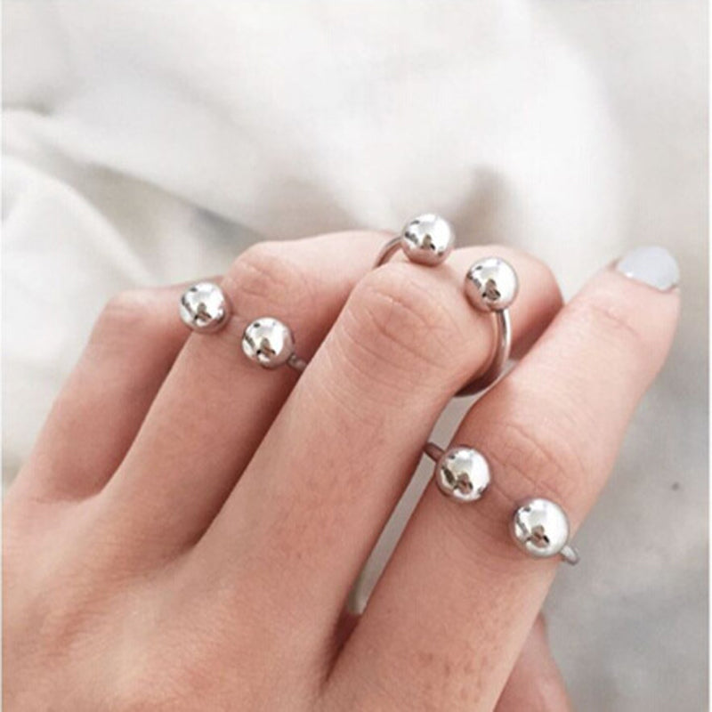 Minimalist Pierce Finger Knuckle Rings - 3 Ring Set