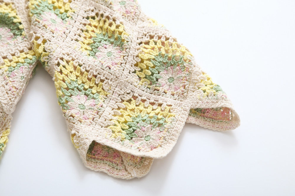 Mira Bohemian Crochet Tunic Mini Dress - 3 Colors