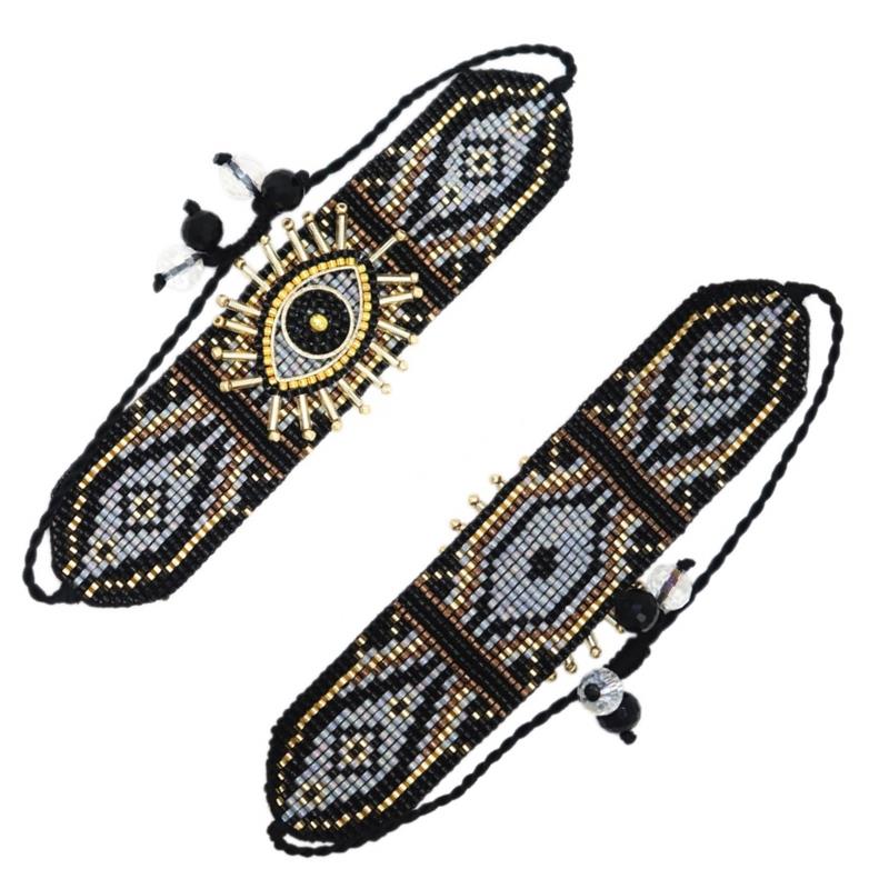 Miyuki Beads Evil Eye Amulet Bracelet - 4 Colors