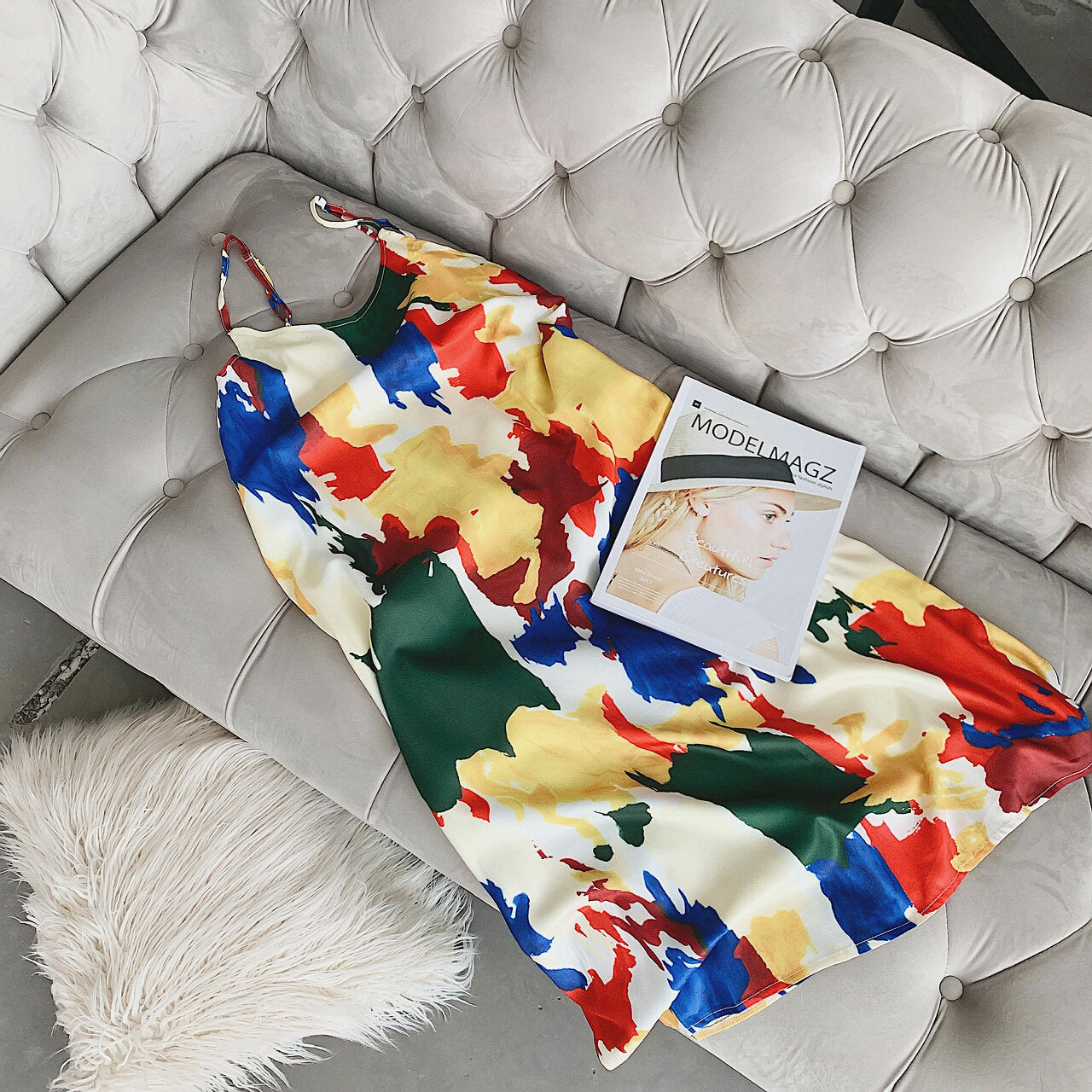 Moira Painter Palette Slip Dress