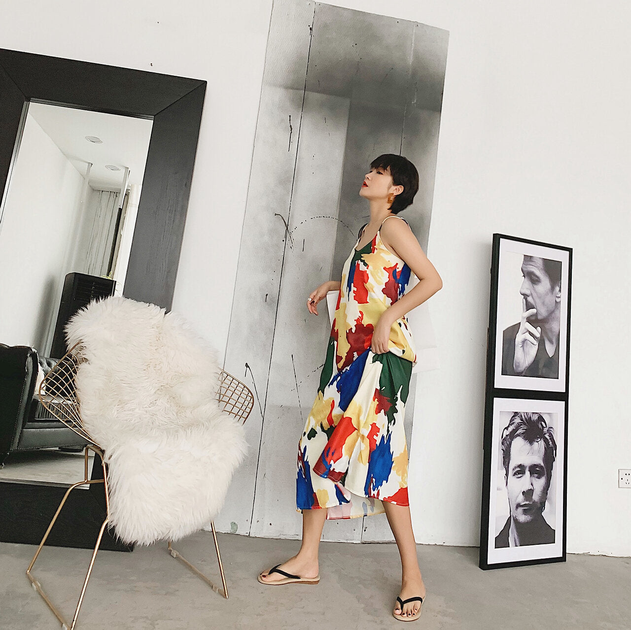 Moira Painter Palette Slip Dress