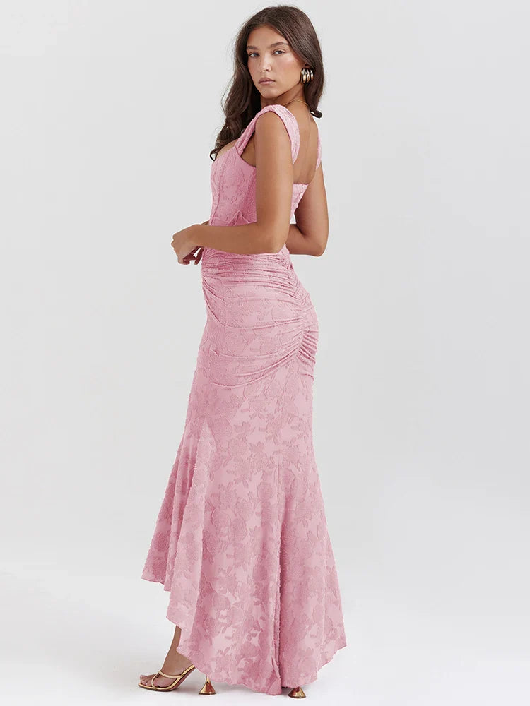 Off-shoulder Sleeveless Bodycon Club Party Maxi Dress