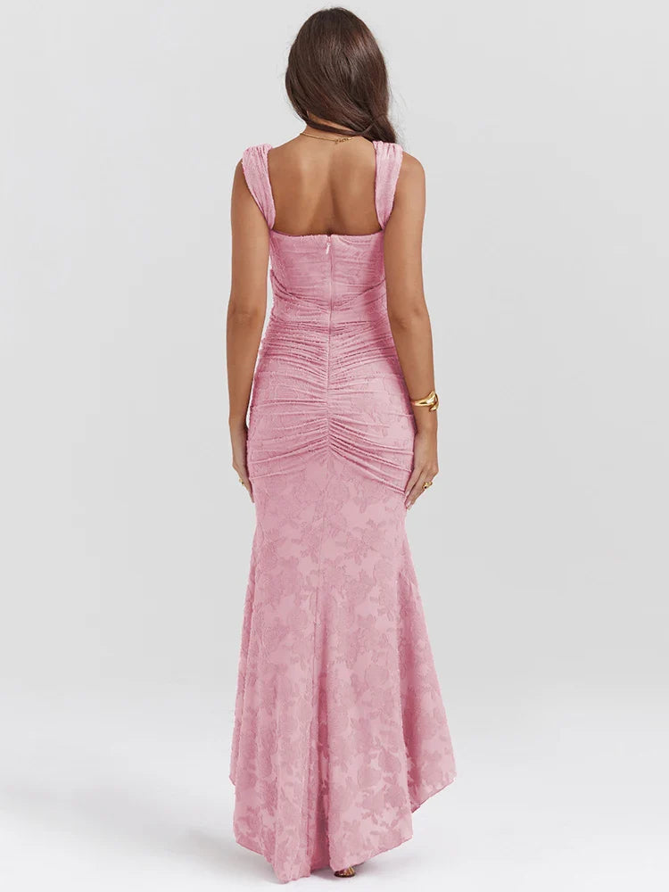 Off-shoulder Sleeveless Bodycon Club Party Maxi Dress