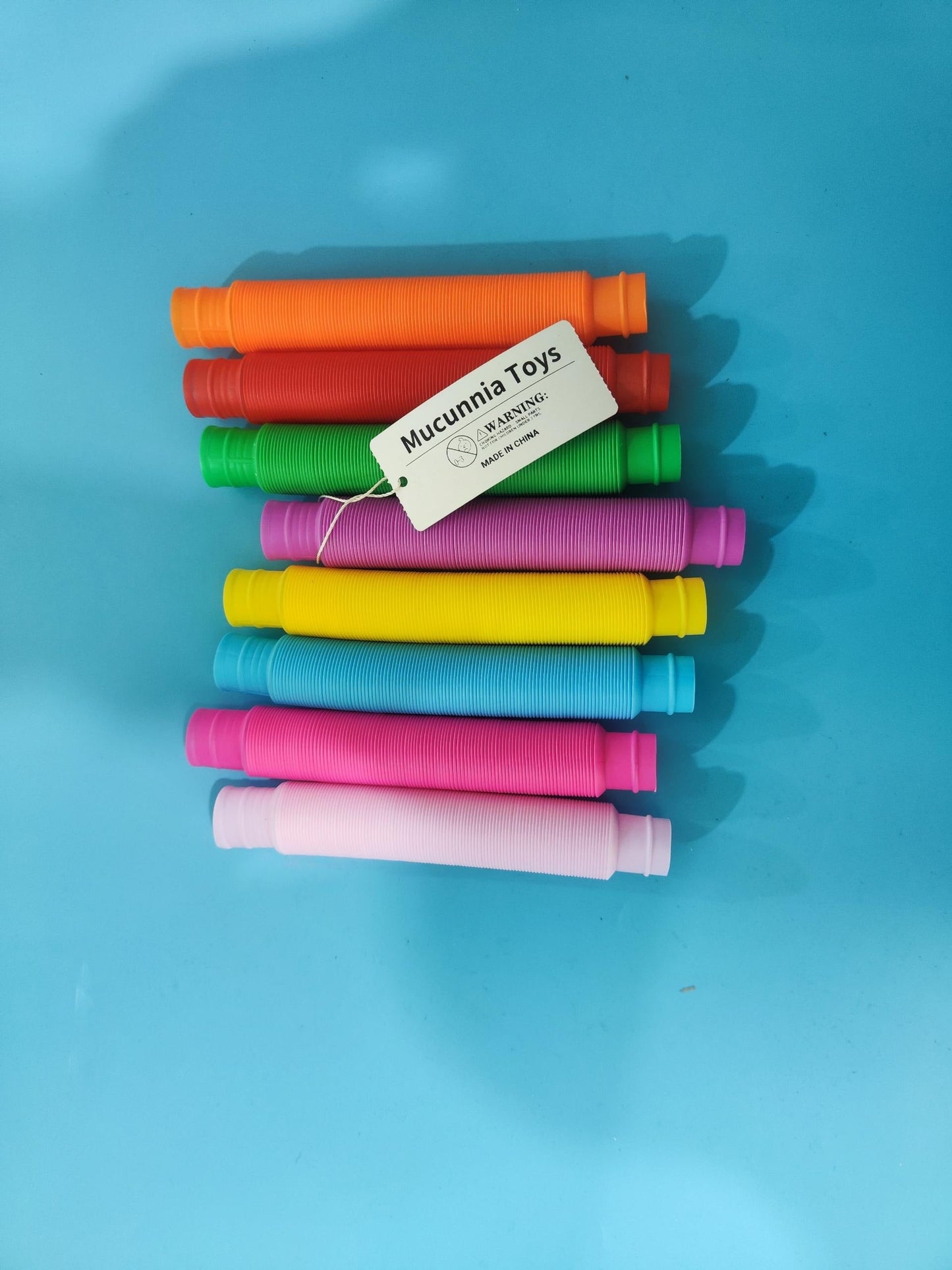 Mucunnia Pop Tubes Fidget Toys Autism Sensory Fidget Tubes Toys Party Favors Valentines Day Gifts for Kids Classroom Goodie Bag Fillers ADHD Anxiety Stress Relief Toys for Kids Adults