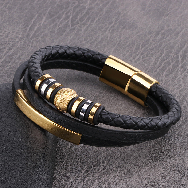 Multi-layer Leather Bracelet