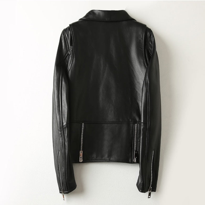 Nadia Faux Leather Biker Jacket - 3 Colors