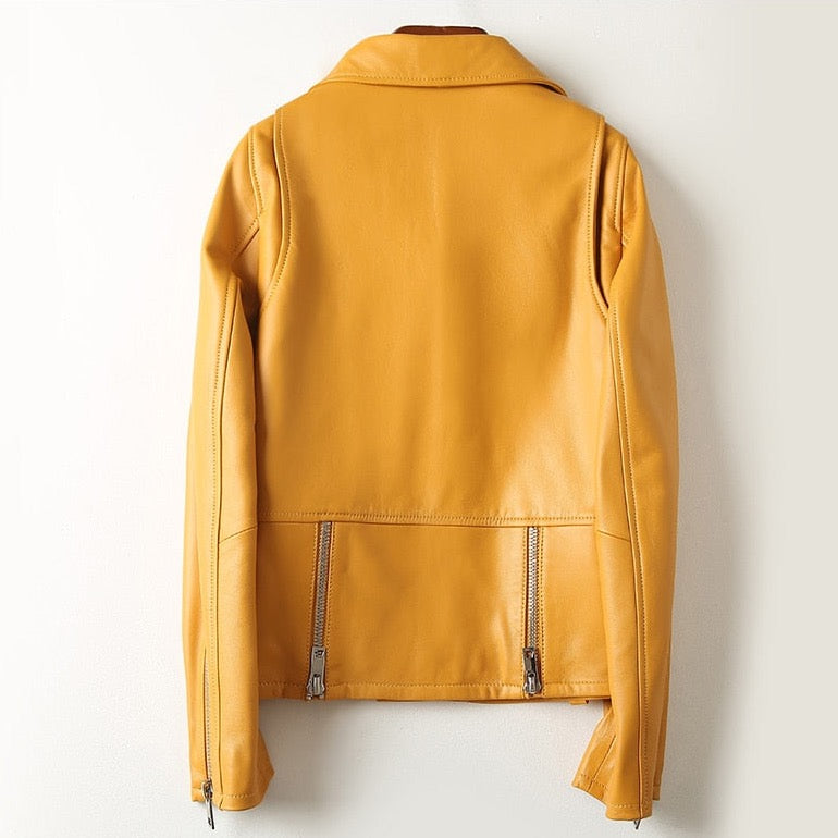 Nadia Faux Leather Biker Jacket - 3 Colors