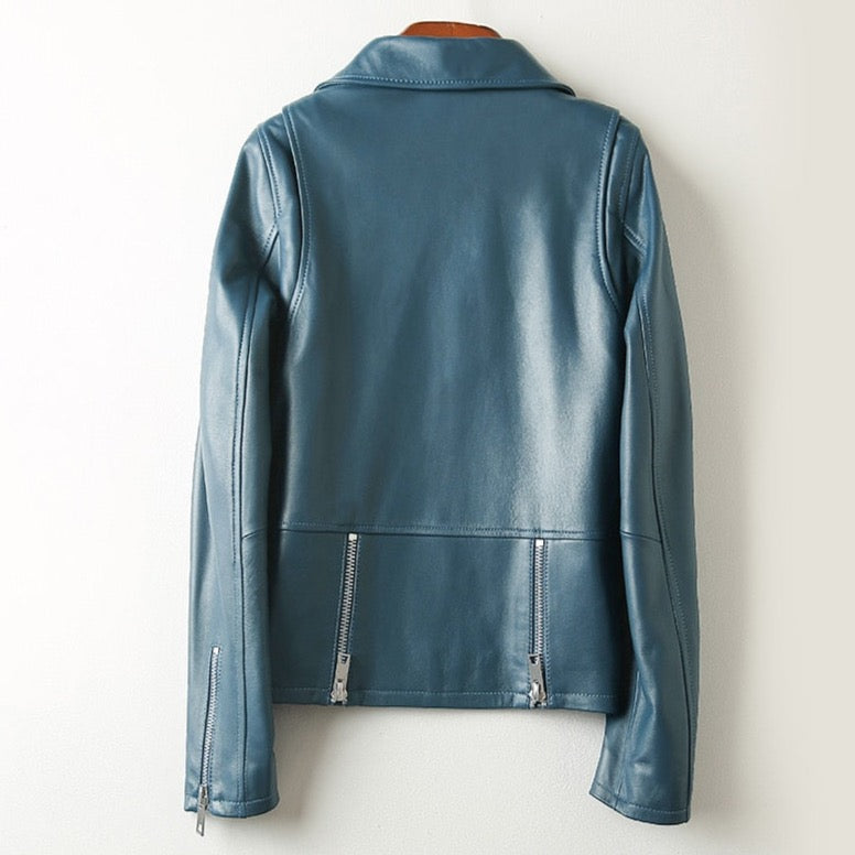 Nadia Faux Leather Biker Jacket - 3 Colors