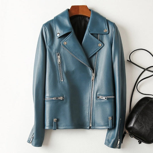 Nadia Faux Leather Biker Jacket - 3 Colors