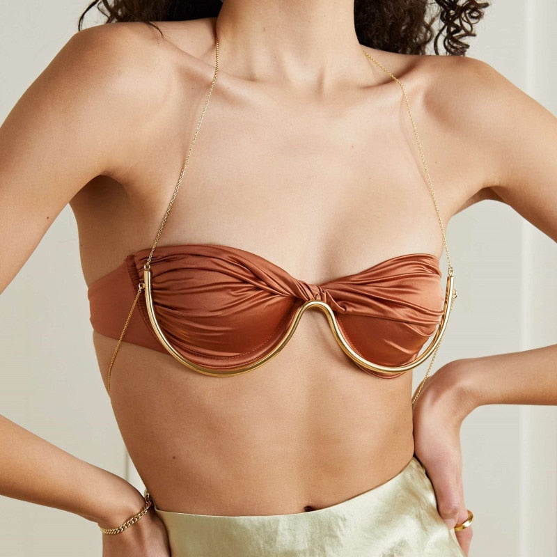 Namie Wired Bra Body Jewelry - Gold or Silver