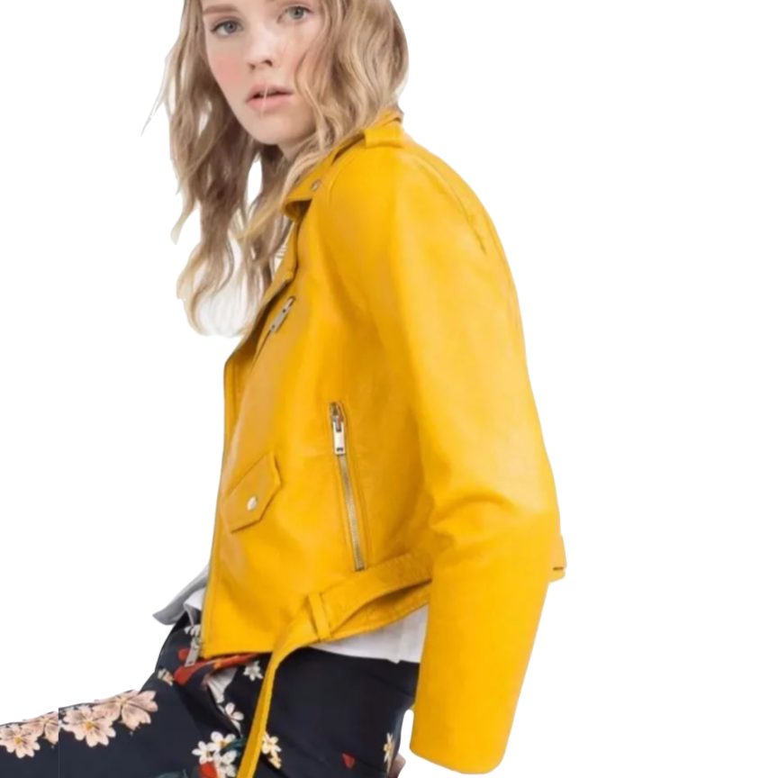 Natalie Faux Leather Cropped Motorcycle Jackets - 5 Colors