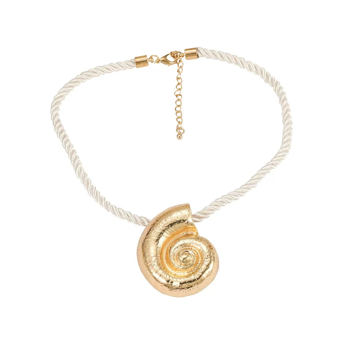 Nautilus Shell Pendant Choker Necklace