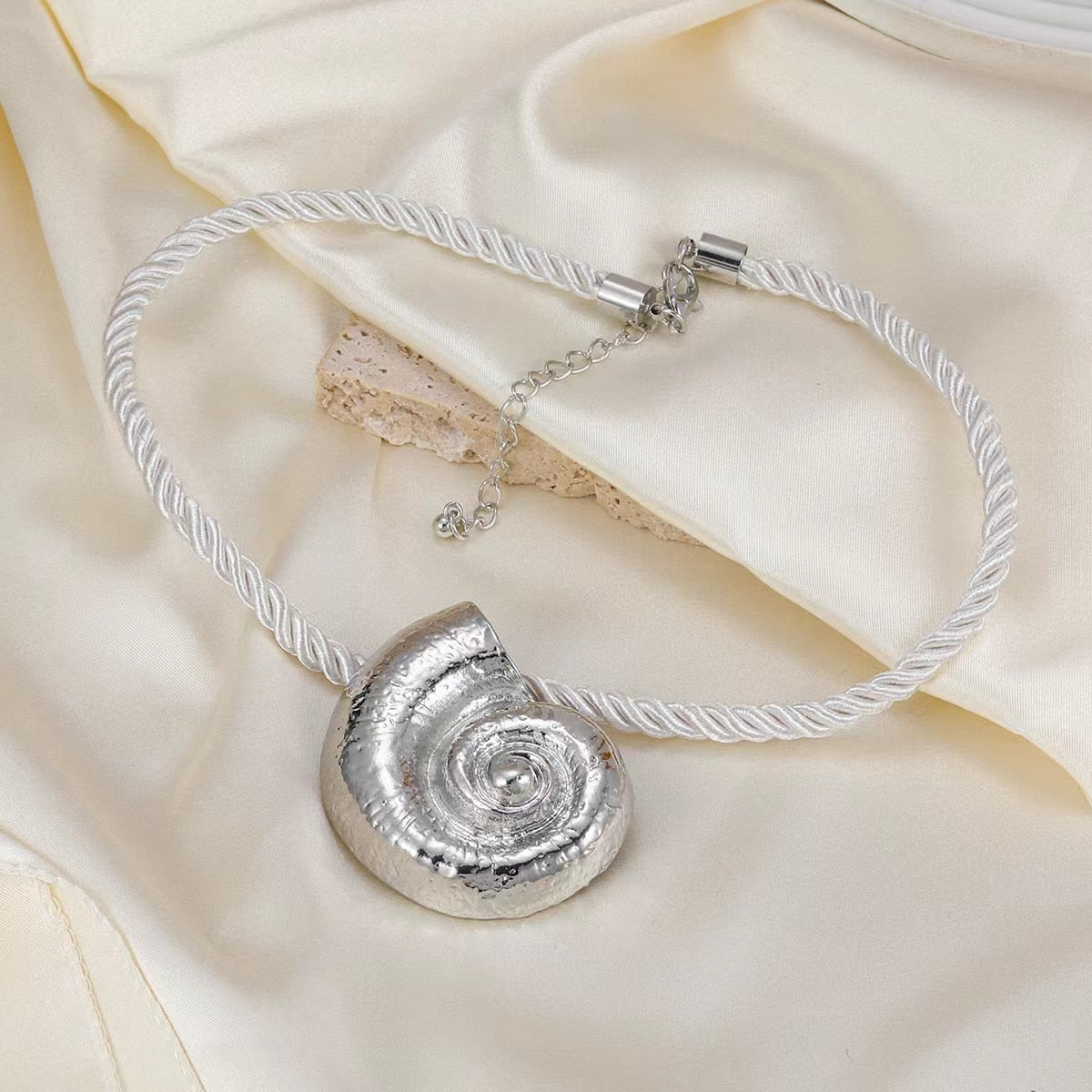 Nautilus Shell Pendant Choker Necklace