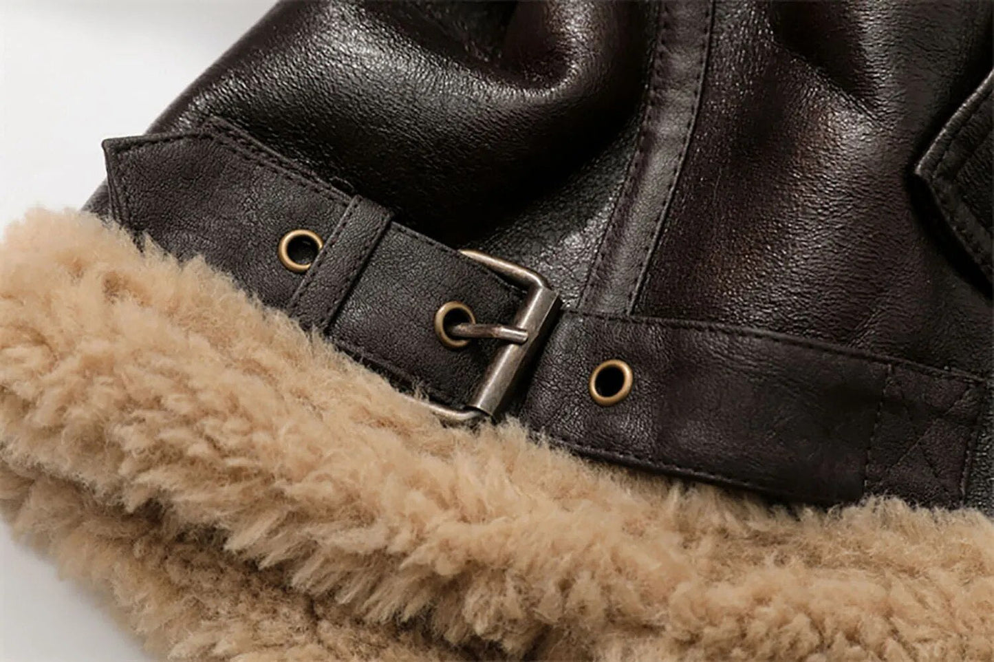 Nema Shearling Mustang Bomber Jacket