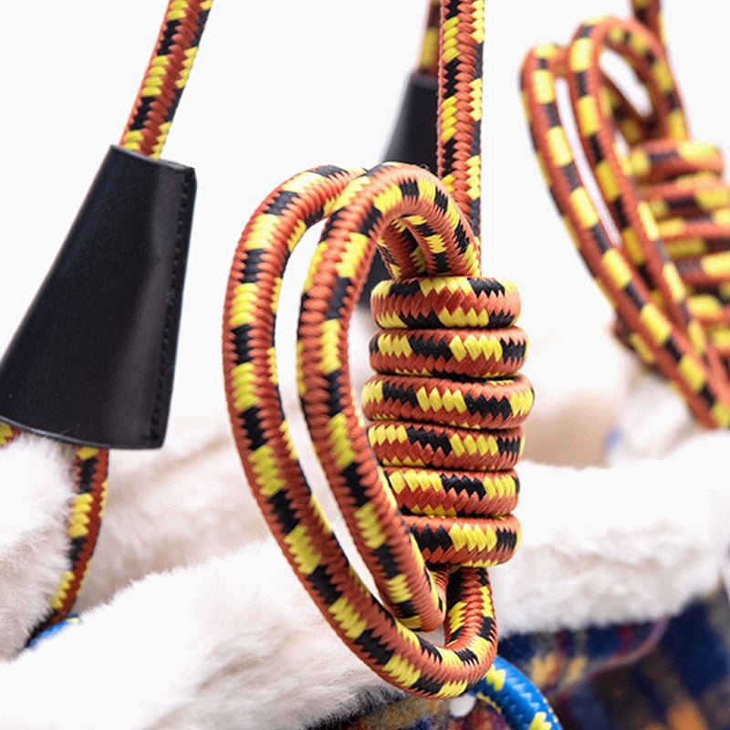 Nesma Ropework Jumbo Felt Tartan Totes