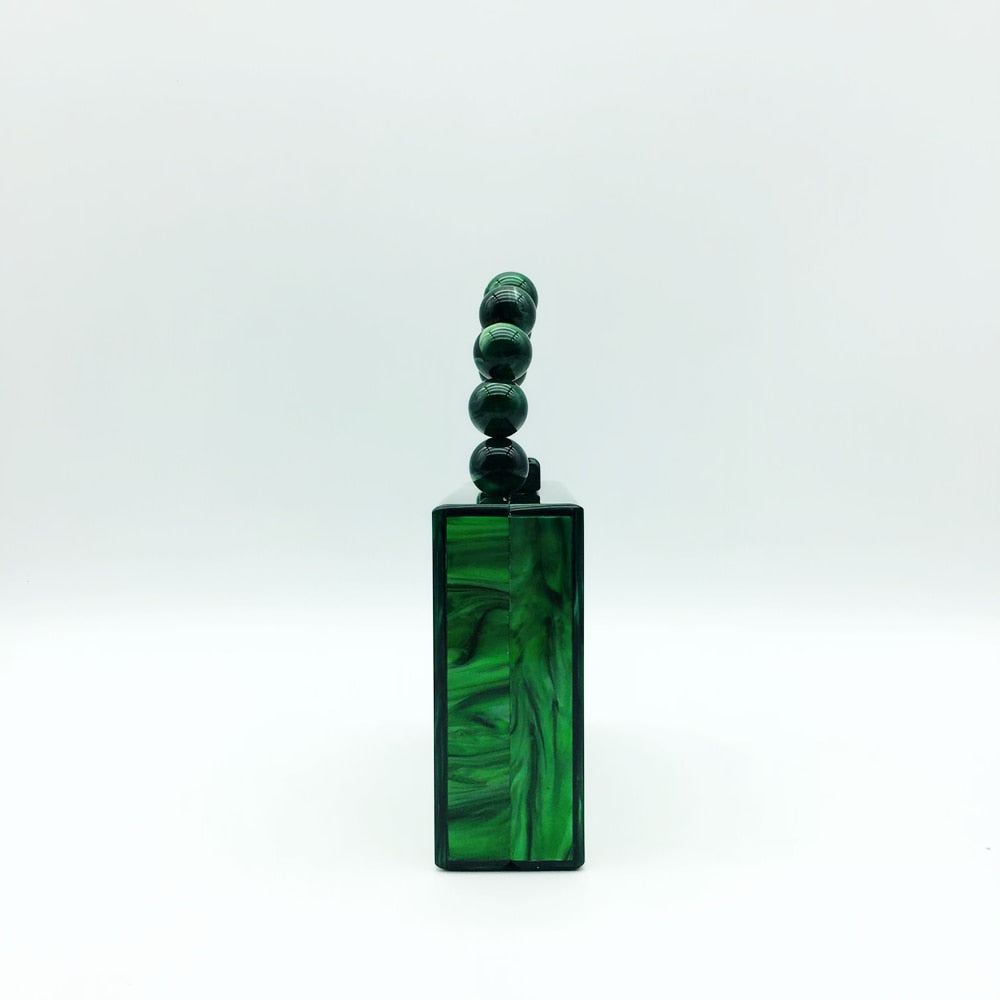 Neue Pearlescent Acrylic Box Clutch Bags - 3 Colors