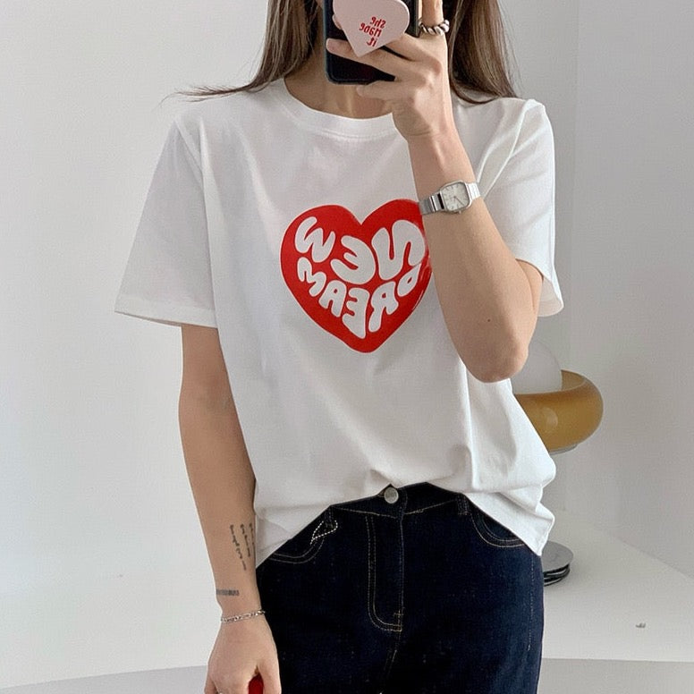 New Dream Basic Cotton T-Shirt - 2 Colors