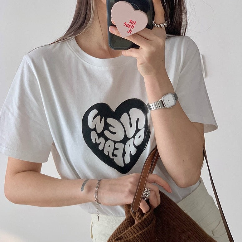 New Dream Basic Cotton T-Shirt - 2 Colors