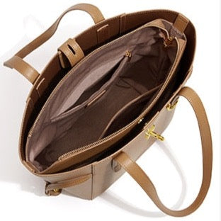 Niamh Elegant Trapezoid Belted Bucket Totes