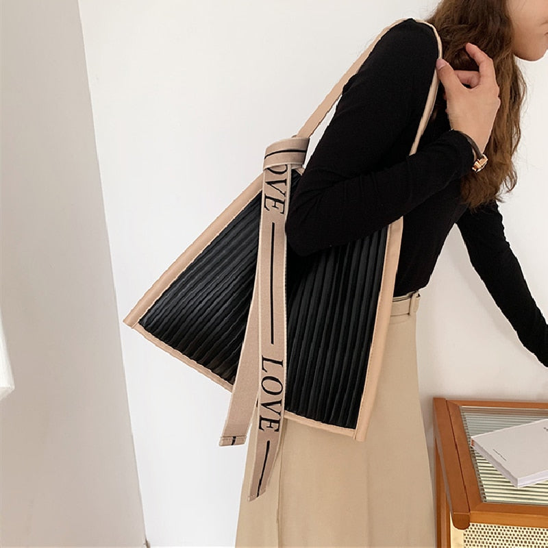 Nina Pleated Love Hobo Bag - 3 Colors