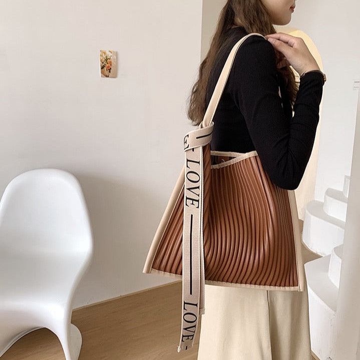 Nina Pleated Love Hobo Bag - 3 Colors