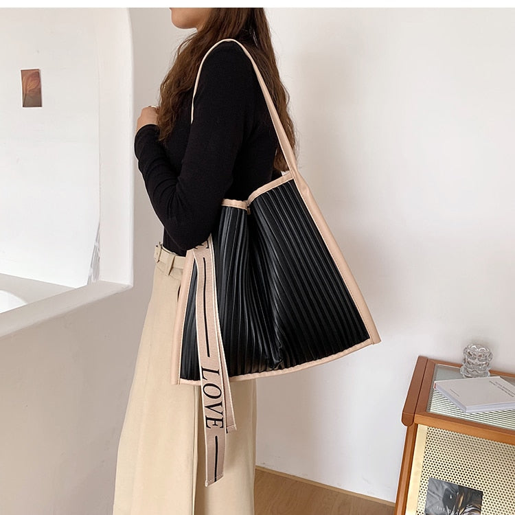Nina Pleated Love Hobo Bag - 3 Colors