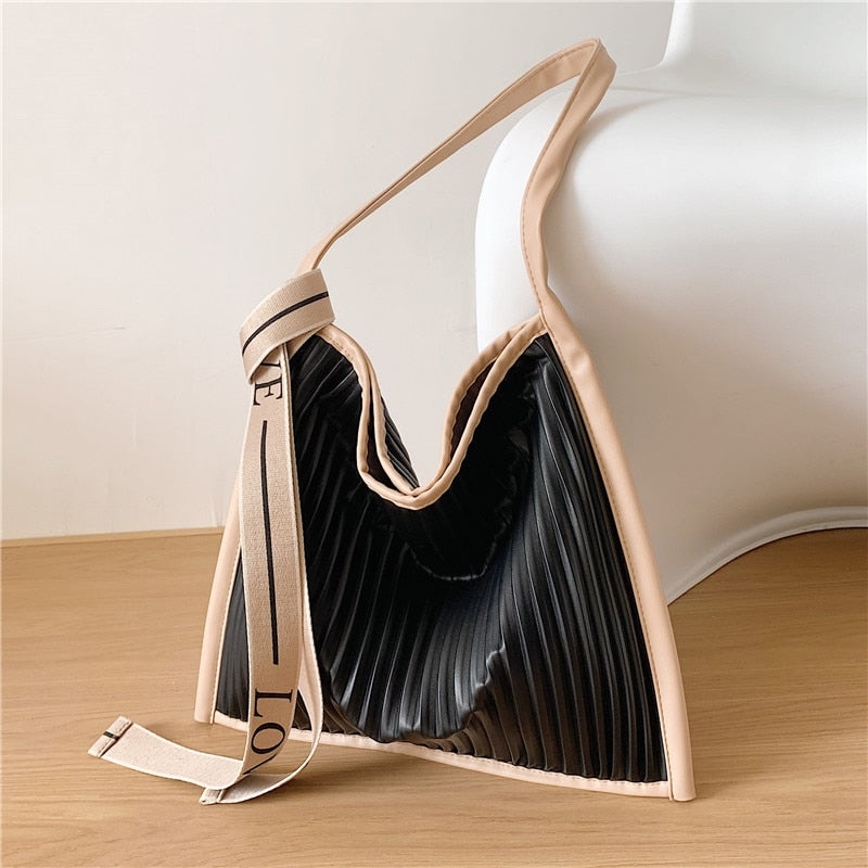 Nina Pleated Love Hobo Bag - 3 Colors