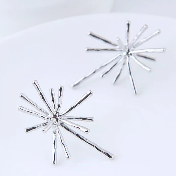 Nina Starburst Stud Earrings - Gold or Silver
