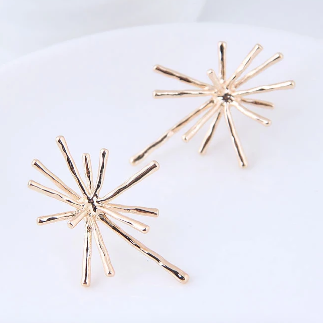 Nina Starburst Stud Earrings - Gold or Silver
