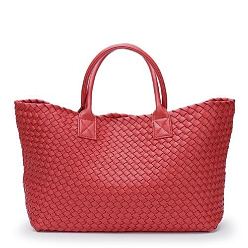 Nizza Faux Leather Woven Bags - 24 Colors