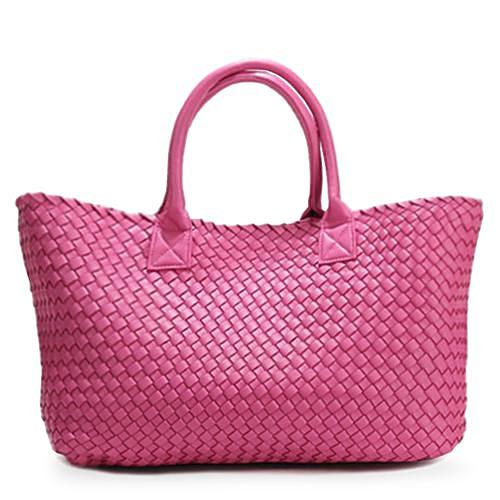 Nizza Faux Leather Woven Bags - 24 Colors
