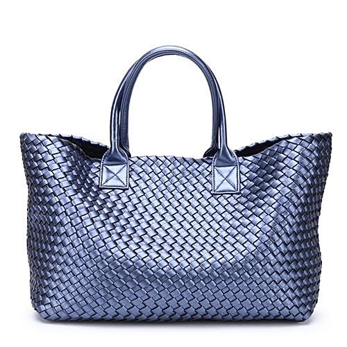 Nizza Faux Leather Woven Bags - 24 Colors