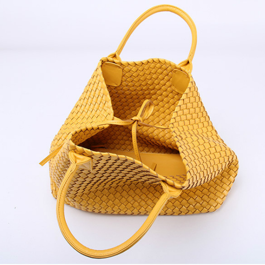 Nizza Faux Leather Woven Bags - 24 Colors