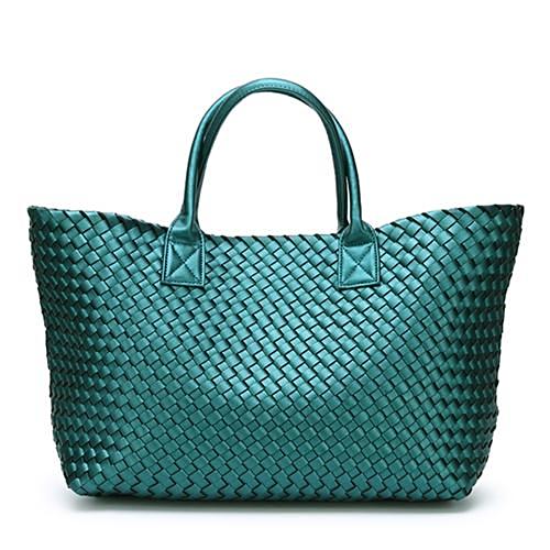 Nizza Faux Leather Woven Bags - 24 Colors