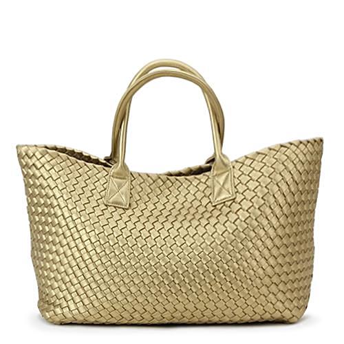 Nizza Faux Leather Woven Bags - 24 Colors