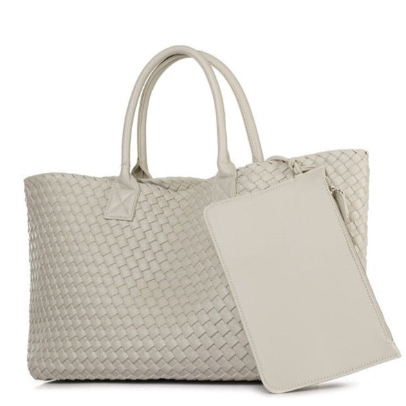 Nizza Faux Leather Woven Bags - 24 Colors