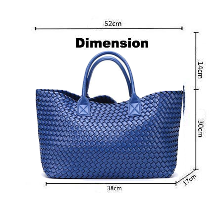 Nizza Faux Leather Woven Bags - 24 Colors