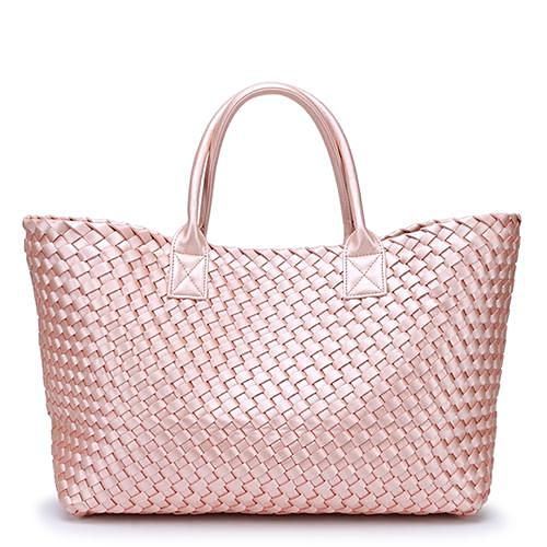 Nizza Faux Leather Woven Bags - 24 Colors