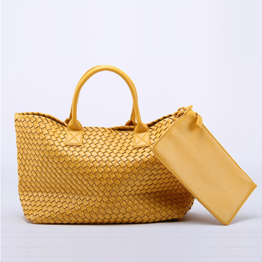 Nizza Faux Leather Woven Bags - 24 Colors