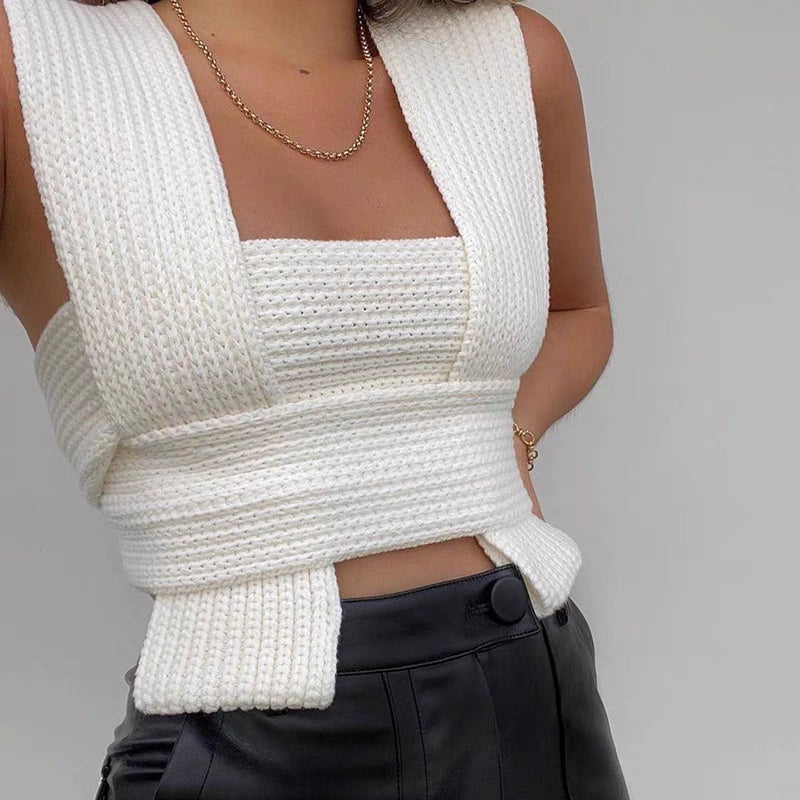 Sahara Multiway Bandage Knit Tank Top