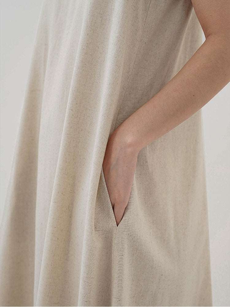 Backless Hollow Vest Maxi Skirt