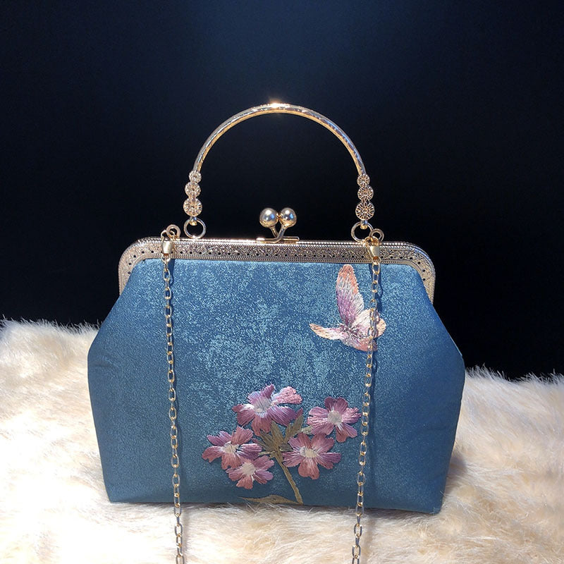 Lorene Retro Embroidered Handbag