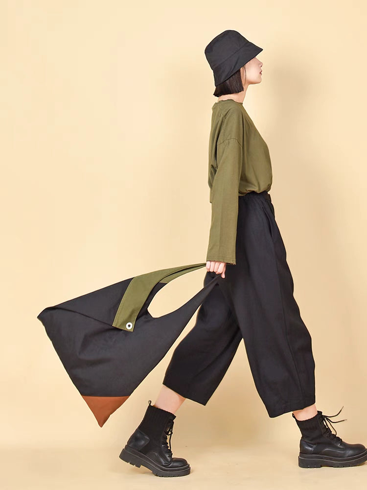 Origami Fold Utilitarian Nylon Bag