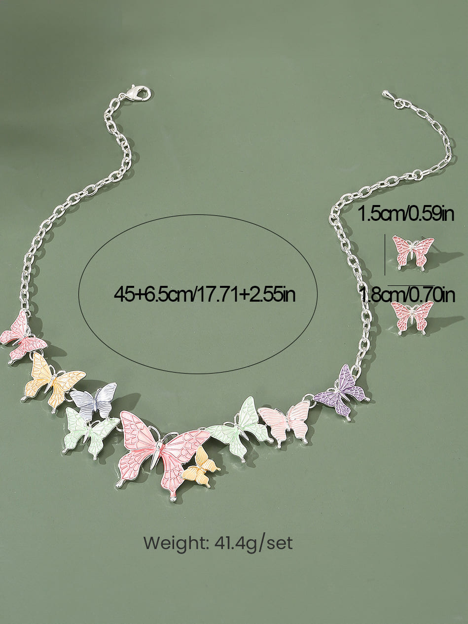 SOHI Women Multicolour Pastel Flora Jewellery Set