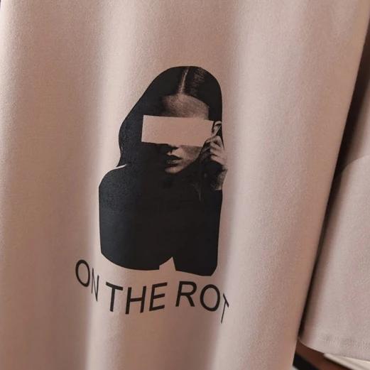 On The Rot Oversize 3/4 Sleeve Sweatshirt Tee - 4 Colors