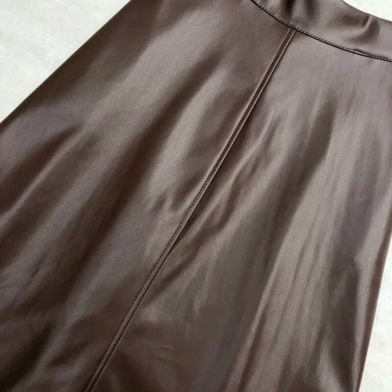 Ophelia Faux Leather Maxi Skirts